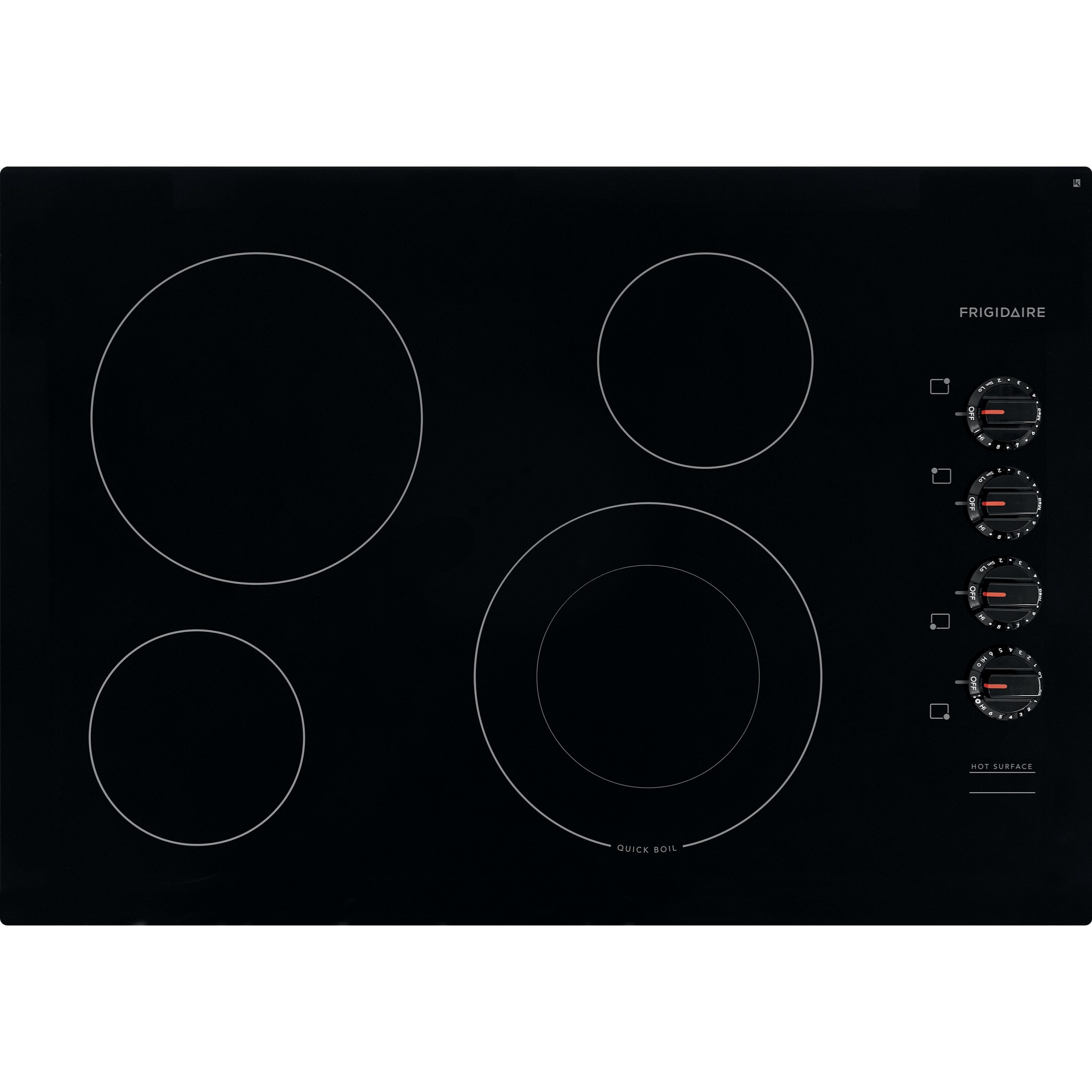 Frigidaire FFEC3025UB 30" Electric Cooktop with Ceramic Glass Top